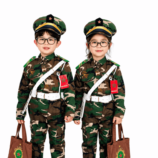 بدلة عسكرية تنكرية للأطفال - Kids Camouflage Military Costume
